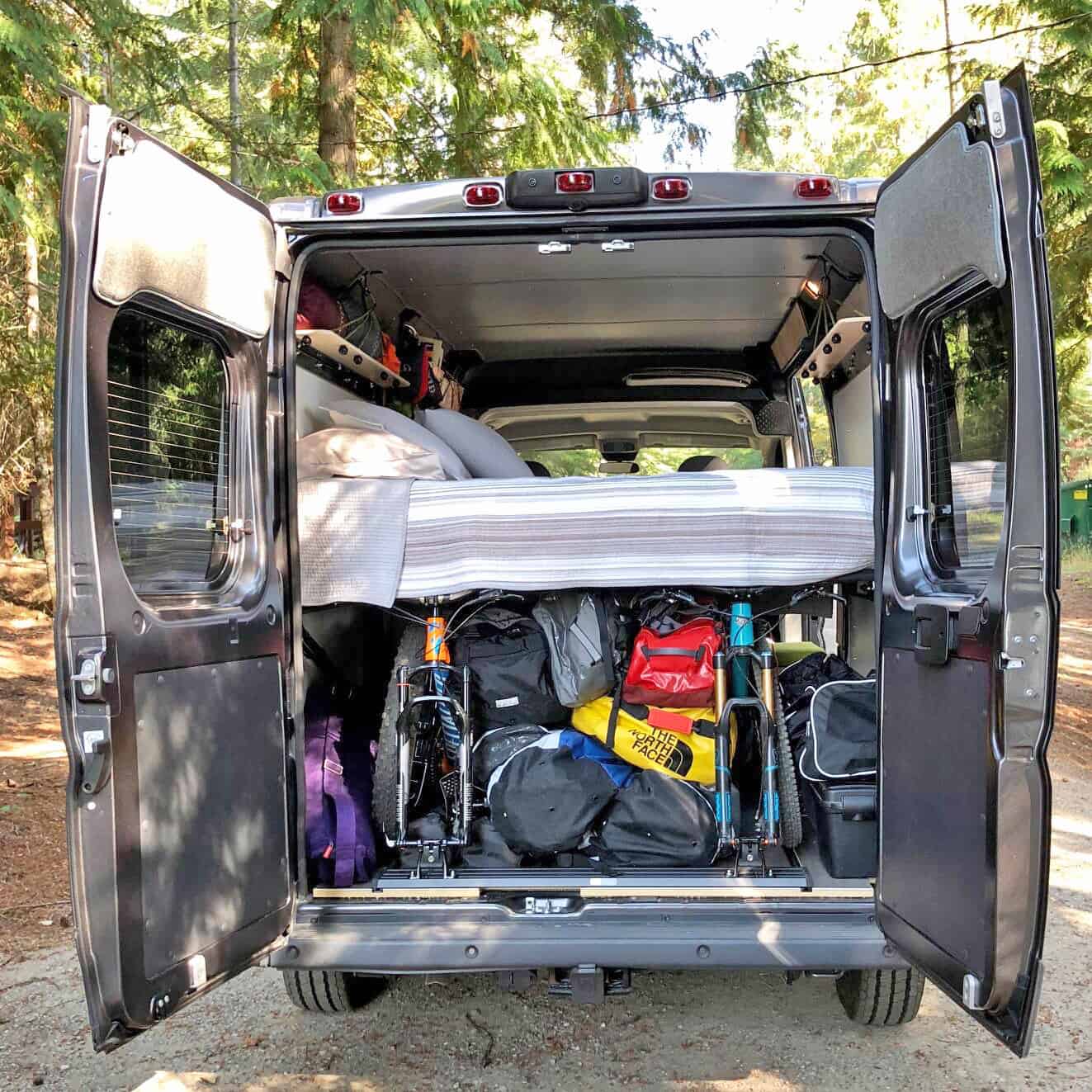 back of camper van