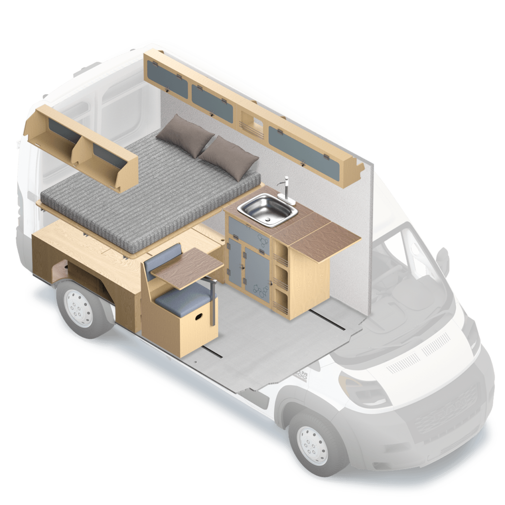 Walter Camper Van Conversion Kit for RAM ProMaster 1500 or 2500 136"